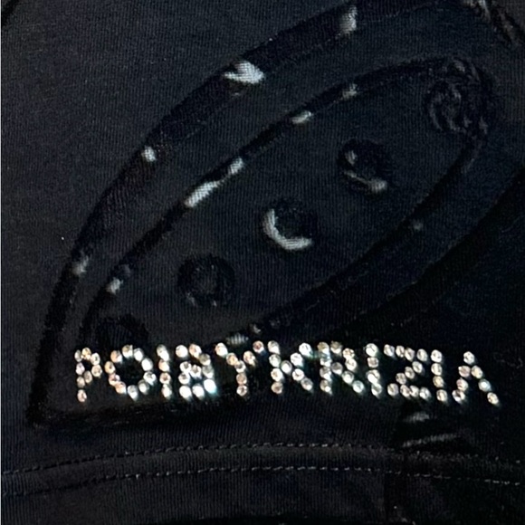 NWOT Vintage POI by Krizia Women’s Black Sheer Detail Long Sleeve Top. Size 6 - Picture 5 of 9